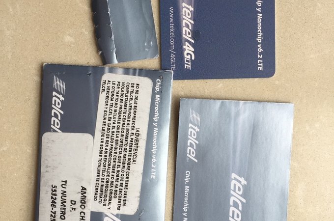 墨西哥Telcel手机电话卡 - 中美