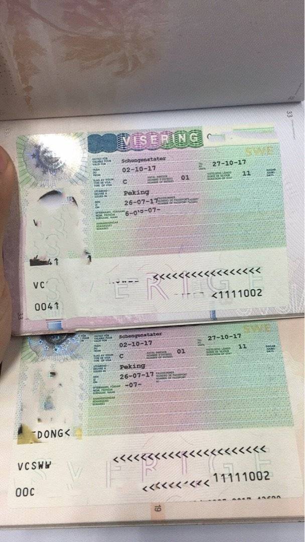 瑞典申根签证旅游重庆签证中心送签