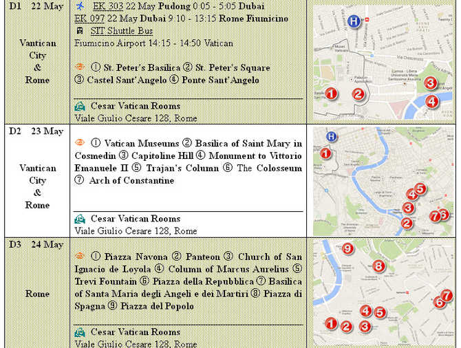 RP贴~~分享自己做的意呆行程路线图及pdf行程