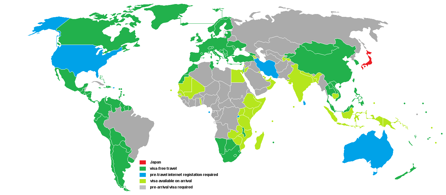 韩国护照免签超过日本 - 签证