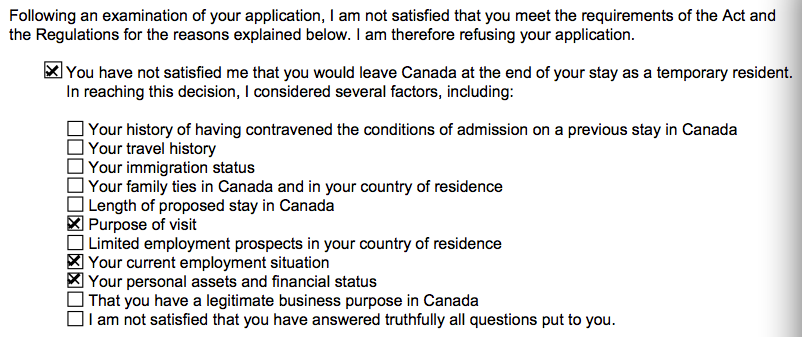 加拿大网签,自由职业,悲剧`求分析` - 签证