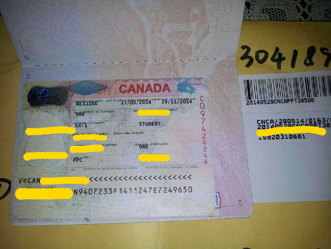 谢谢穷游! 大二白本学生加拿大短期学习出签成