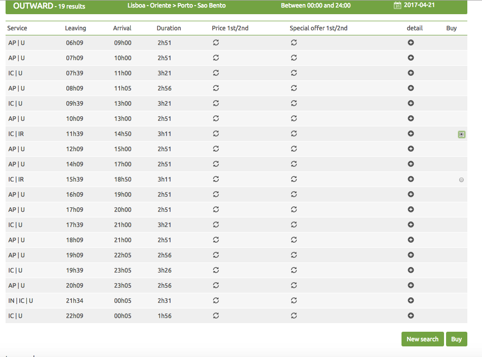 里斯本到波尔图的火车票怎么买呀?