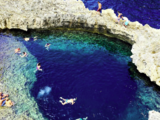 Gozo Blue Hole in Malta
