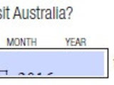 关于澳大利亚签证1419英文表在线填写时，日期格式显示不正确的问题