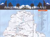 安娜普纳尔徒步地图和行程