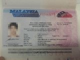 成功压哨申请了马来西亚贴纸签！