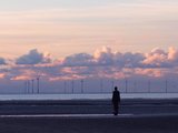 Merseyside coast sunset 日不落帝国的日落