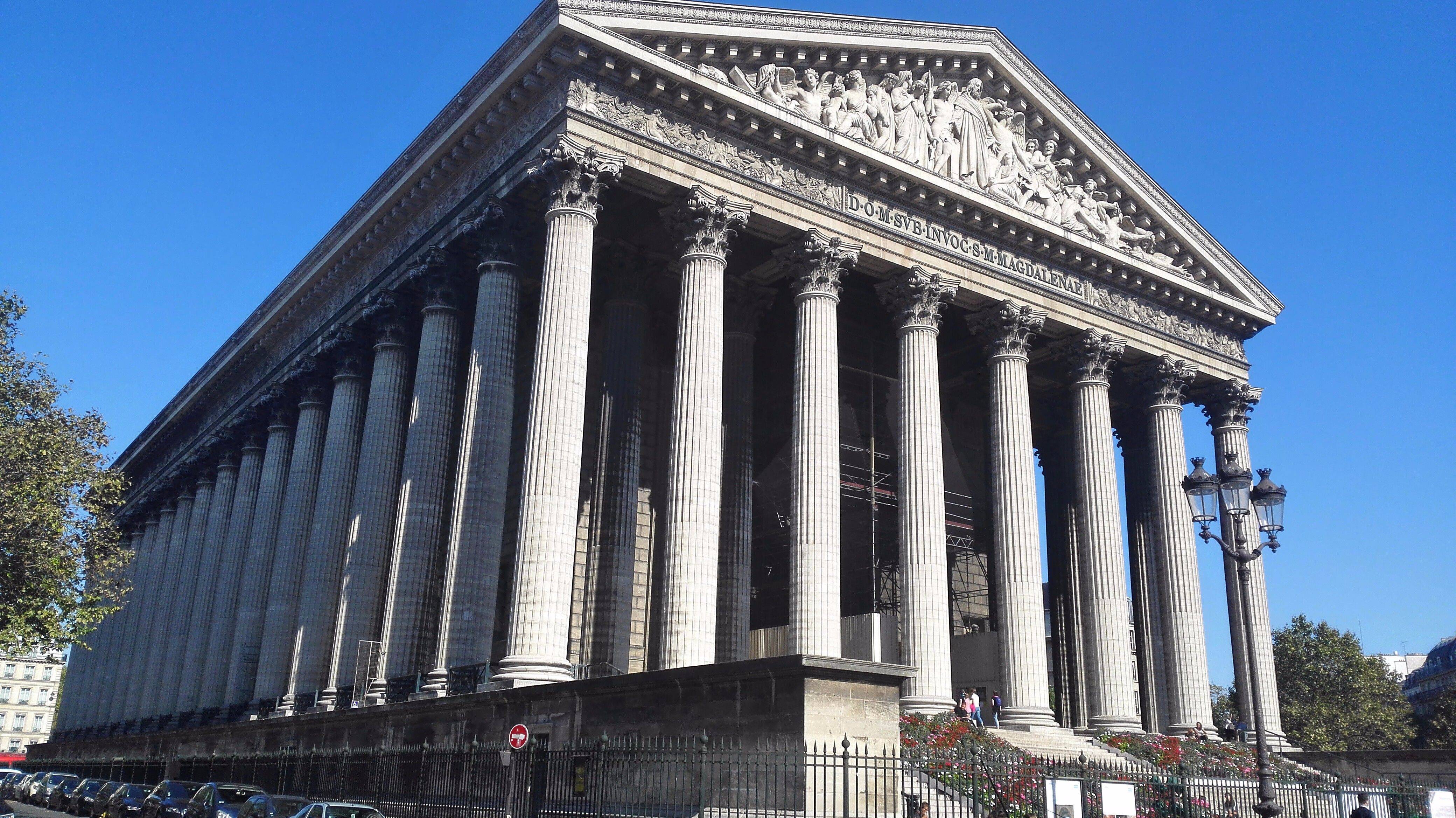 马德莱娜教堂  léglise sainte-marie-madeleine教科书看多了)