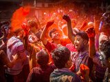 尼泊尔洒红节