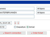 瑞士铁路网站查询图解(火车，缆车，邮政BUS 时刻和价格查询）