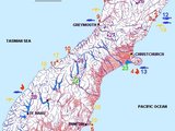 新西兰南岛野生动物地图