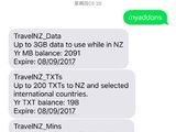 新西兰vodafone电话卡两张有效期20170908