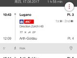 转8月17瑞士火车票 目的地卢塞恩