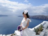 带着婚纱去旅行,5月希腊,婚纱摄影加旅游,幸福感满满的~~~