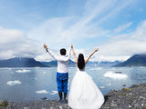 带着婚纱到阿拉斯加达成～环美婚纱自拍照的第22州