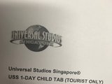 新加坡环球影城儿童票一张，有效期至18.7.31