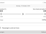 半价转让10月15号7：20从西班牙巴塞罗那飞法国巴黎的伏林航空机票，包含23kg的行李