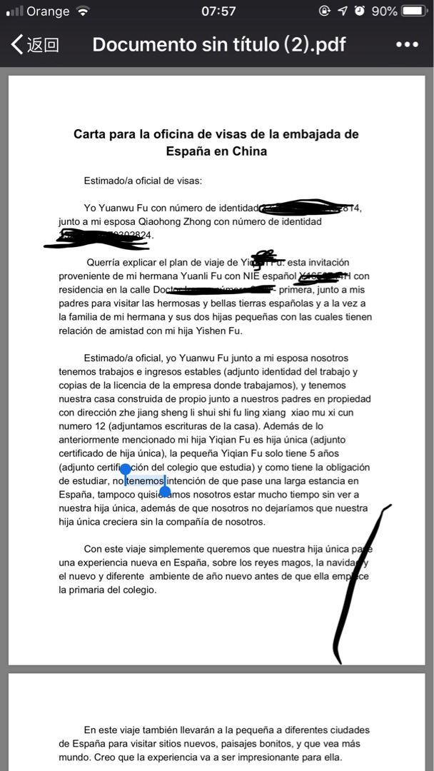 西班牙探亲签证拒签&二签成功