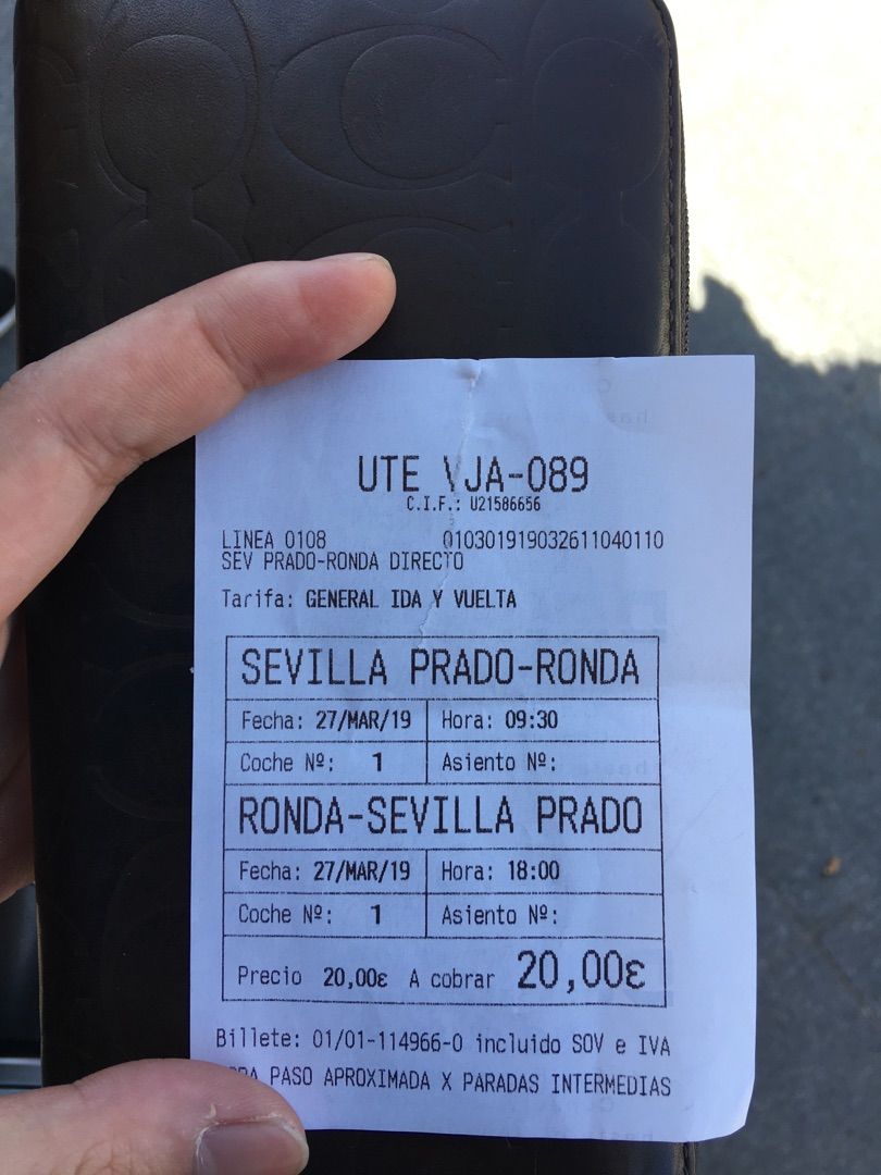 塞维利亚到龙达的大巴