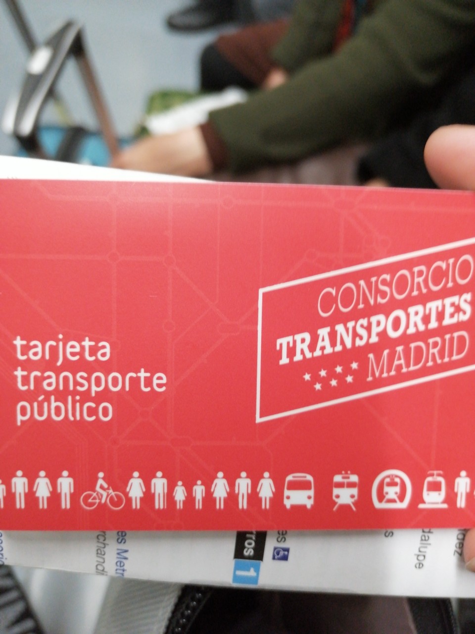 马德里地铁票卡十次卡