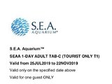 低价转让圣淘沙S.E.A海洋馆1大2小门票，有效期到2019.11.22