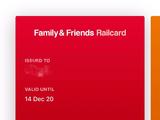 英国火车票打折family and friends railcard