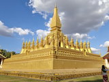 万象（11）塔銮，老挝的象征，卧佛寺