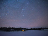 在零下二十多度的乌兰布统，受了一次寒冷，拍了两场星空，看了三天雪景