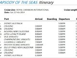 2.22-3.6悉尼登船，皇家加勒比海洋迎风号，去新喀里多尼亚和瓦努阿图，有同船的吗？