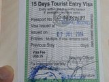 在线急求，请问给位帮忙辨别我的尼泊尔签证，比较模糊的，这样能入境吗？跪求