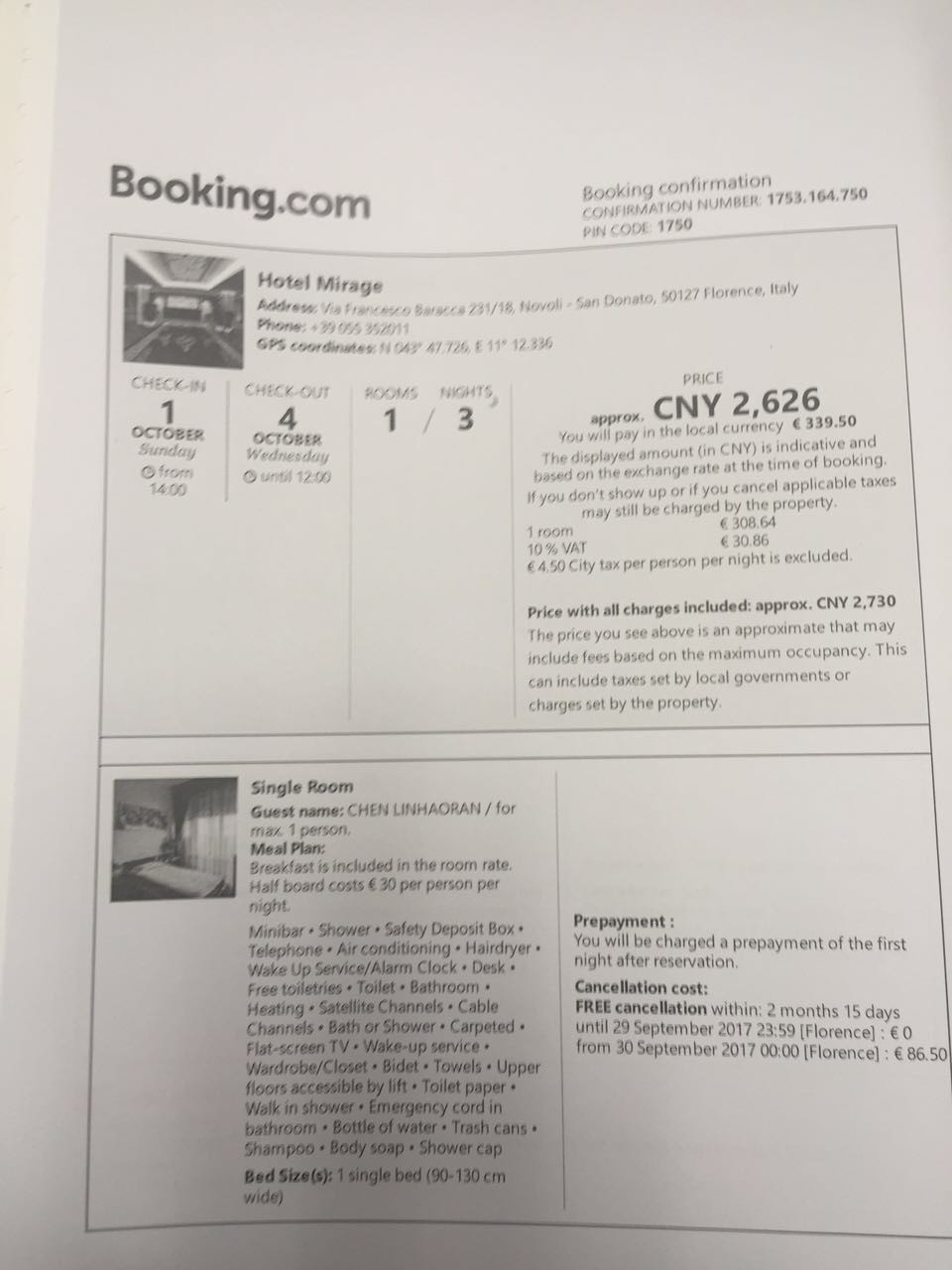 今天拿到签证了被拒签了一共两条理由附上新的