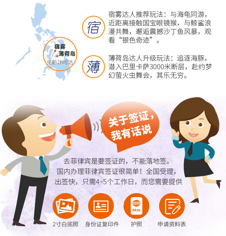 北京直飞菲律宾宿雾\/薄荷岛8天6晚自由行(航班