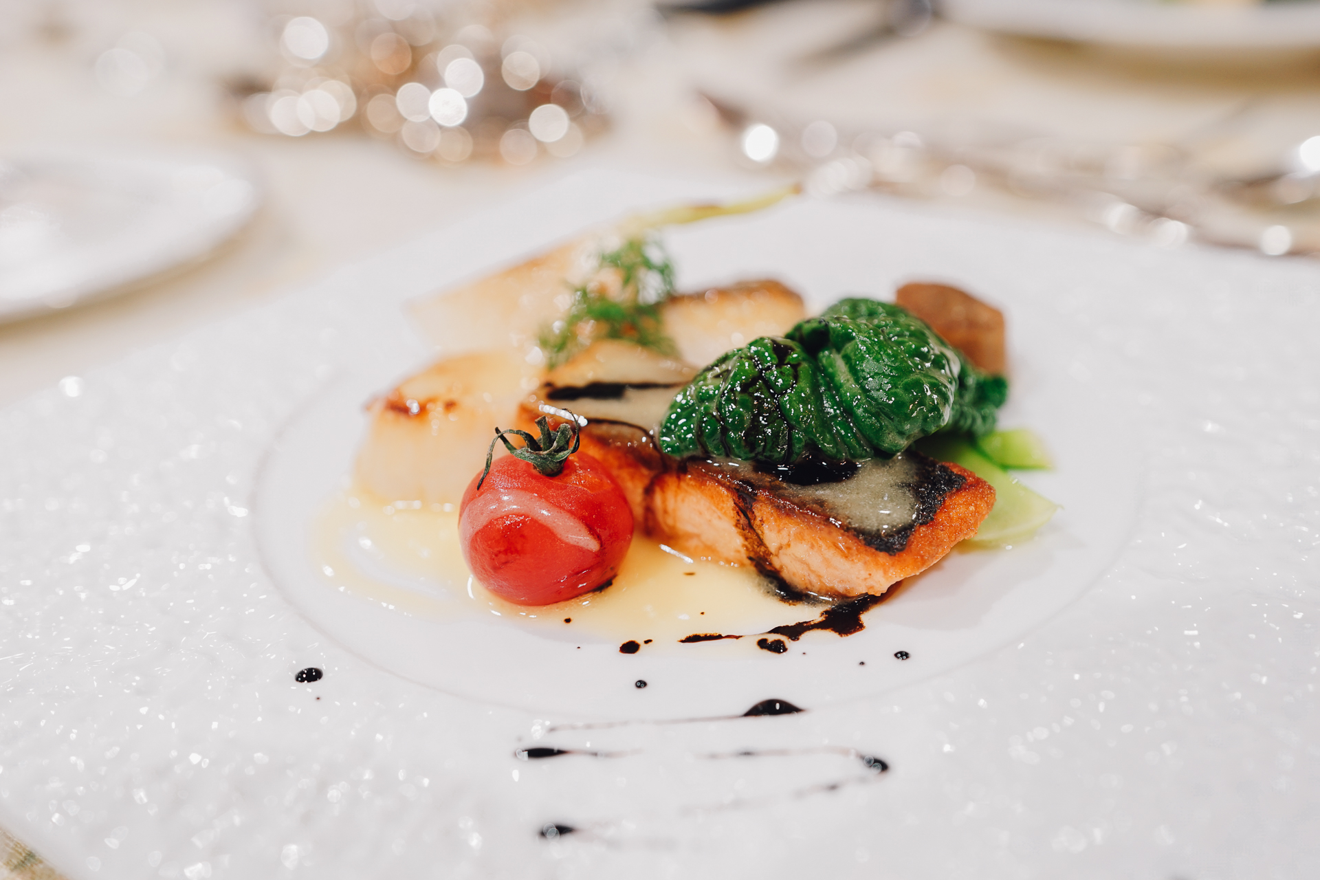 三种海鲜拼盘的主菜